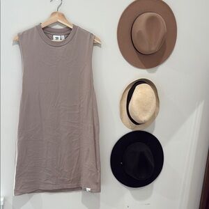 Adidas Tan Sleeveless Dress 100% cotton